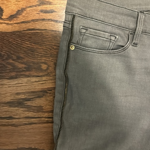 Frame denim gray jeans with zipper side seams - Picture 4 of 6